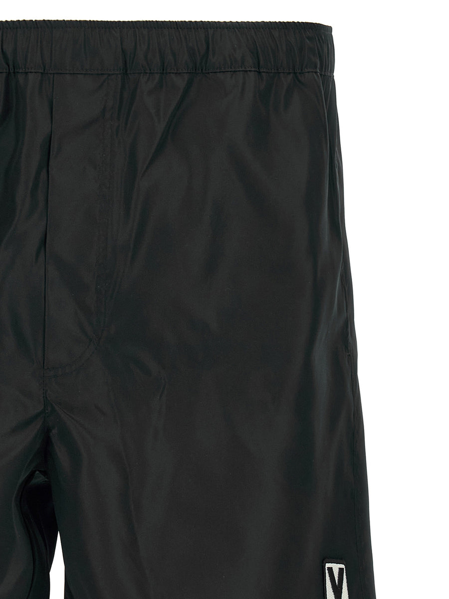 Valentino Swimsuit By Valentino Garavani Chez Valentino For Women Black Nylon With Drawstring Waist Pockets