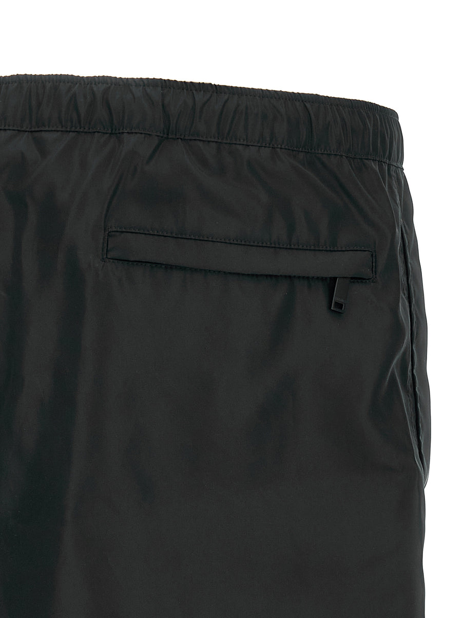 Valentino Swimsuit By Valentino Garavani Chez Valentino For Women Black Nylon With Drawstring Waist Pockets