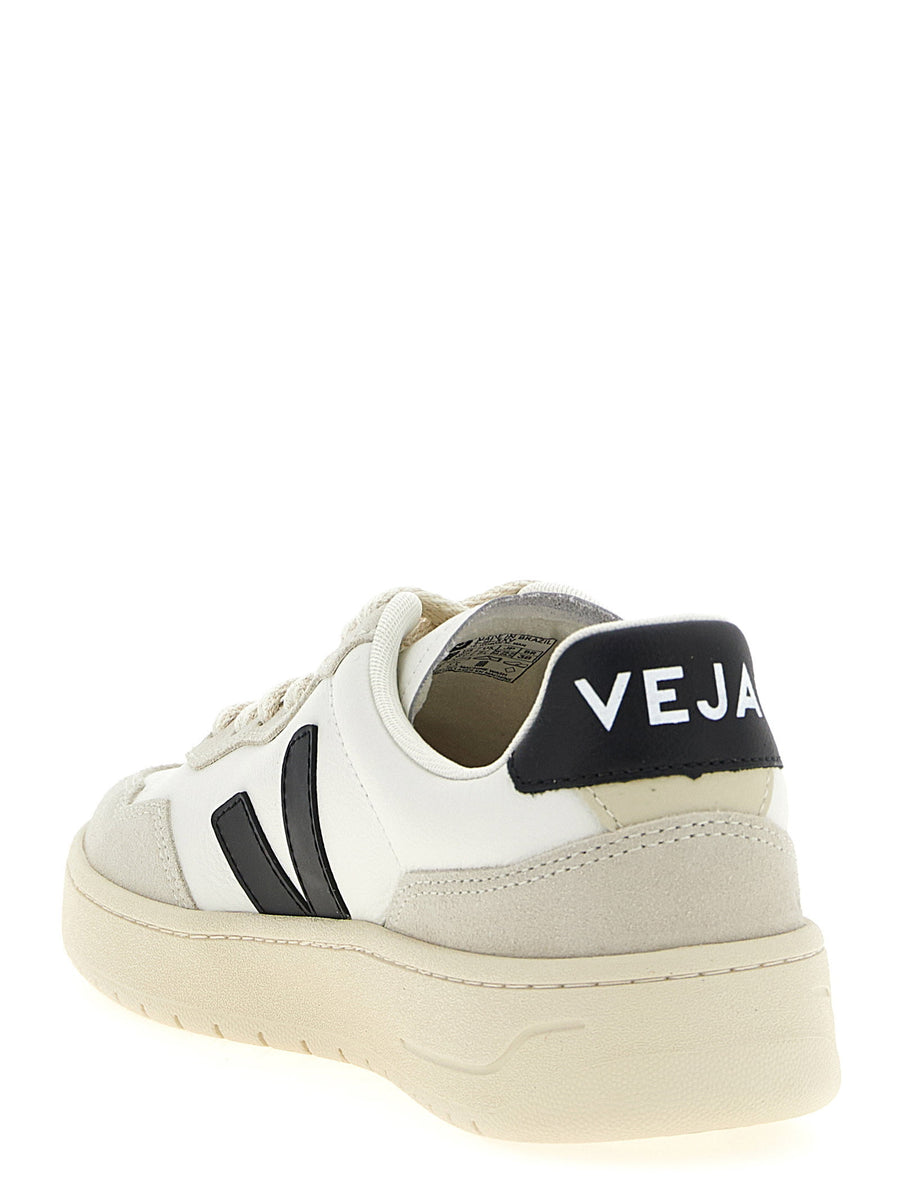 Veja V90 Sneakers White Black 100 Percent Organic Leather Men