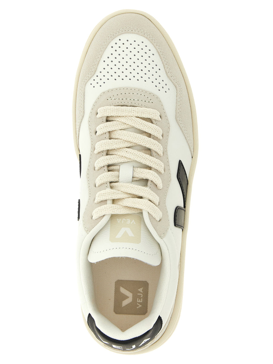 Veja V90 Sneakers White Black 100 Percent Organic Leather Men