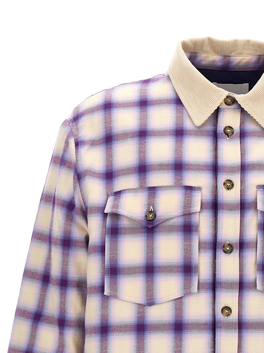 Marant Steeve Jacket For Men Multicolor Corduroy Collar