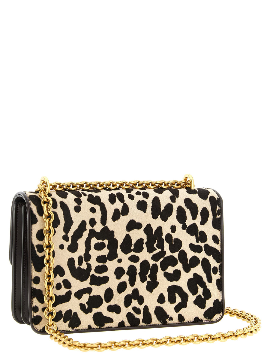 Valentino Garavani Vain Shoulder Bag Multicolor Pony Print Calfskin Leather Magnetic Closure Statement Piece For Women