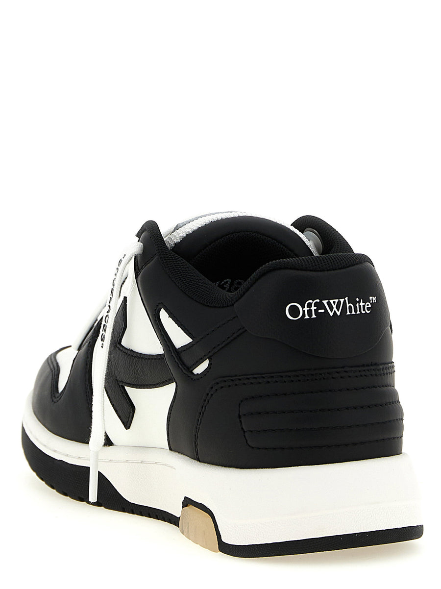 Off White Out Of Office Sneakers Calfskin Leather White And Black