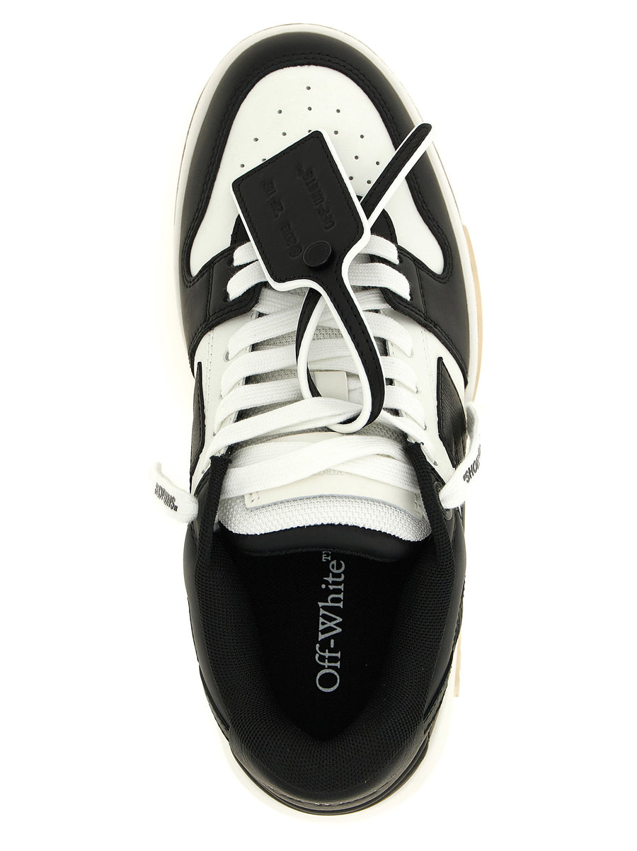 Off White Out Of Office Sneakers Calfskin Leather White And Black