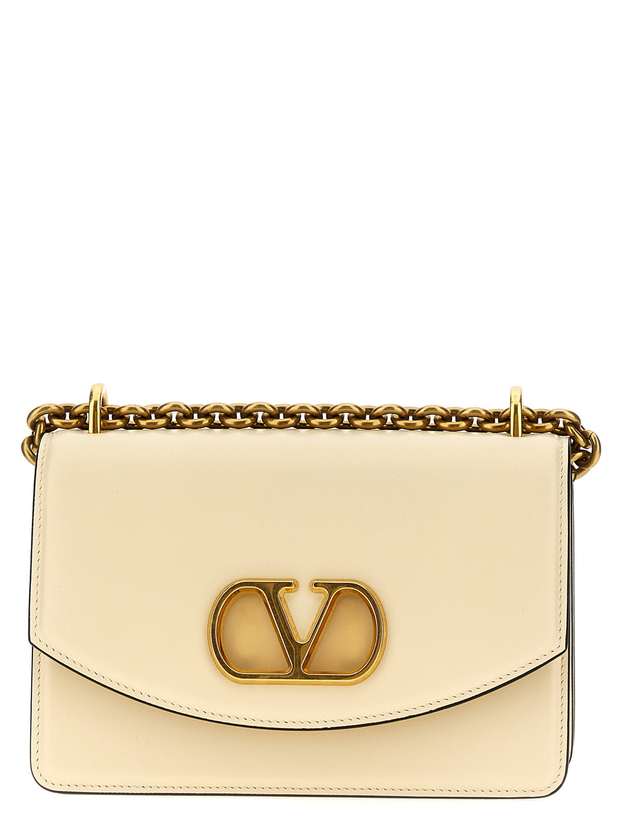 Valentino Vain Shoulder Bag Leather Magnetic Flap Women