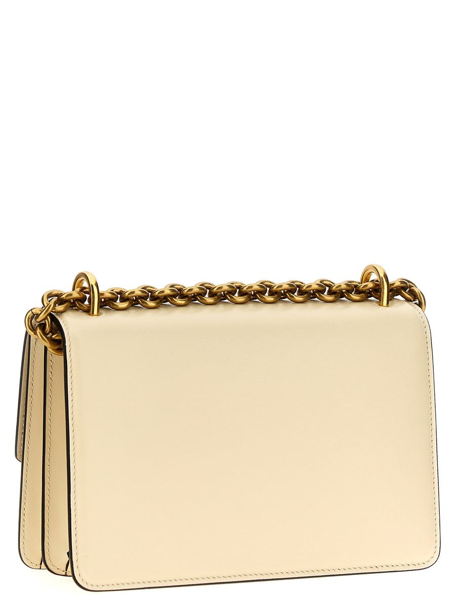 Valentino Vain Shoulder Bag Leather Magnetic Flap Women