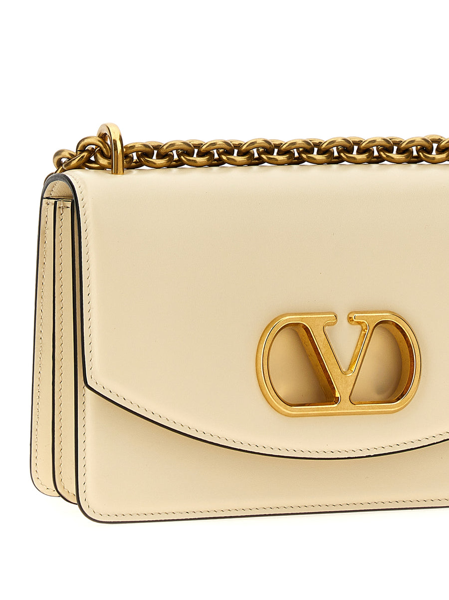 Valentino Vain Shoulder Bag Leather Magnetic Flap Women