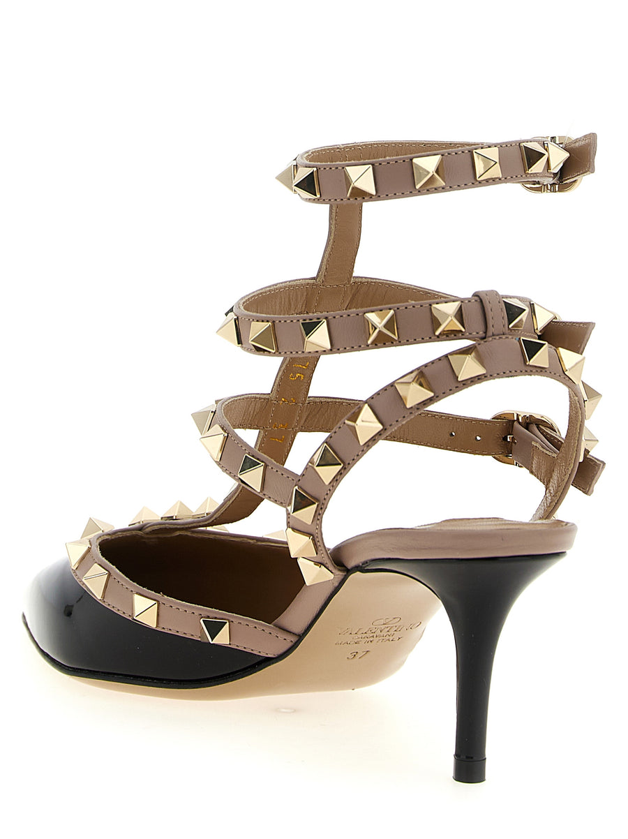 Valentino Garavani Rockstud Pumps for Women with Luxurious Multicolor Patent Leather and Adjustable Straps