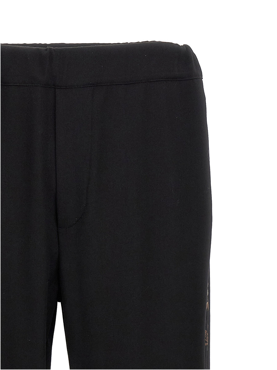 Wales Bonner Cairo Pants For Women Premium Wool Trousers With Embroidery And Mirror Details Elastic Waistband Palace Leg