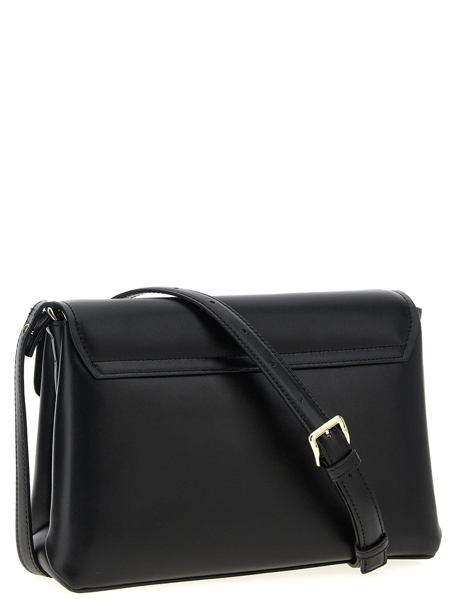 Furla Meridiana Shoulder Bag For Women Premium Leather Two Way Styling Removable Chain Handle