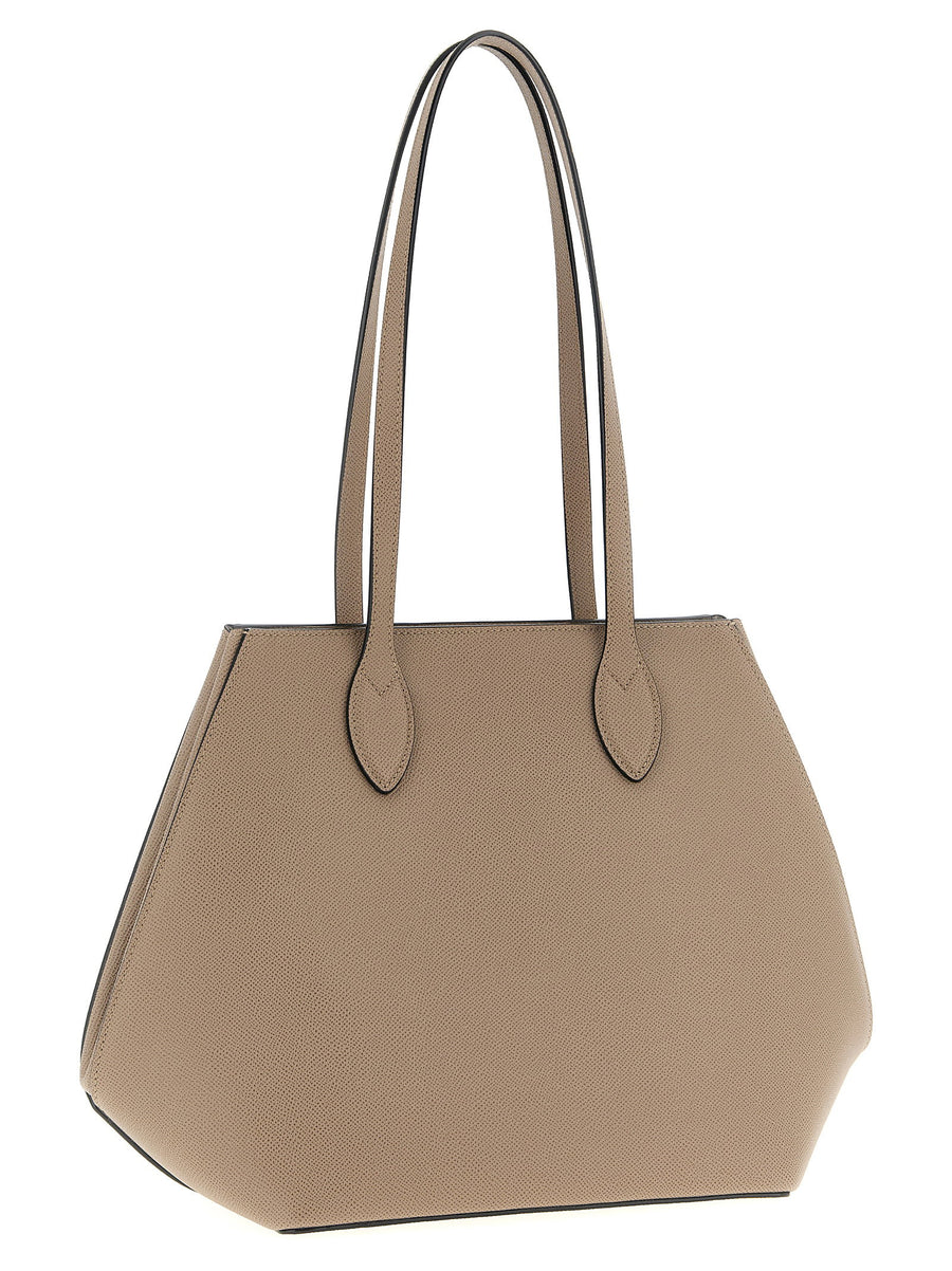 Valextra Medium Vivi Shopping Bag Removable Clutch Suede Lining For The Modern Woman