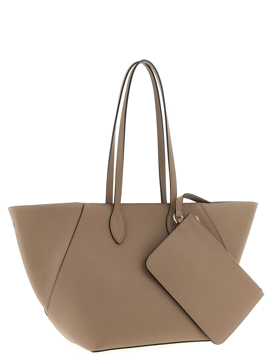 Valextra Medium Vivi Shopping Bag Removable Clutch Suede Lining For The Modern Woman