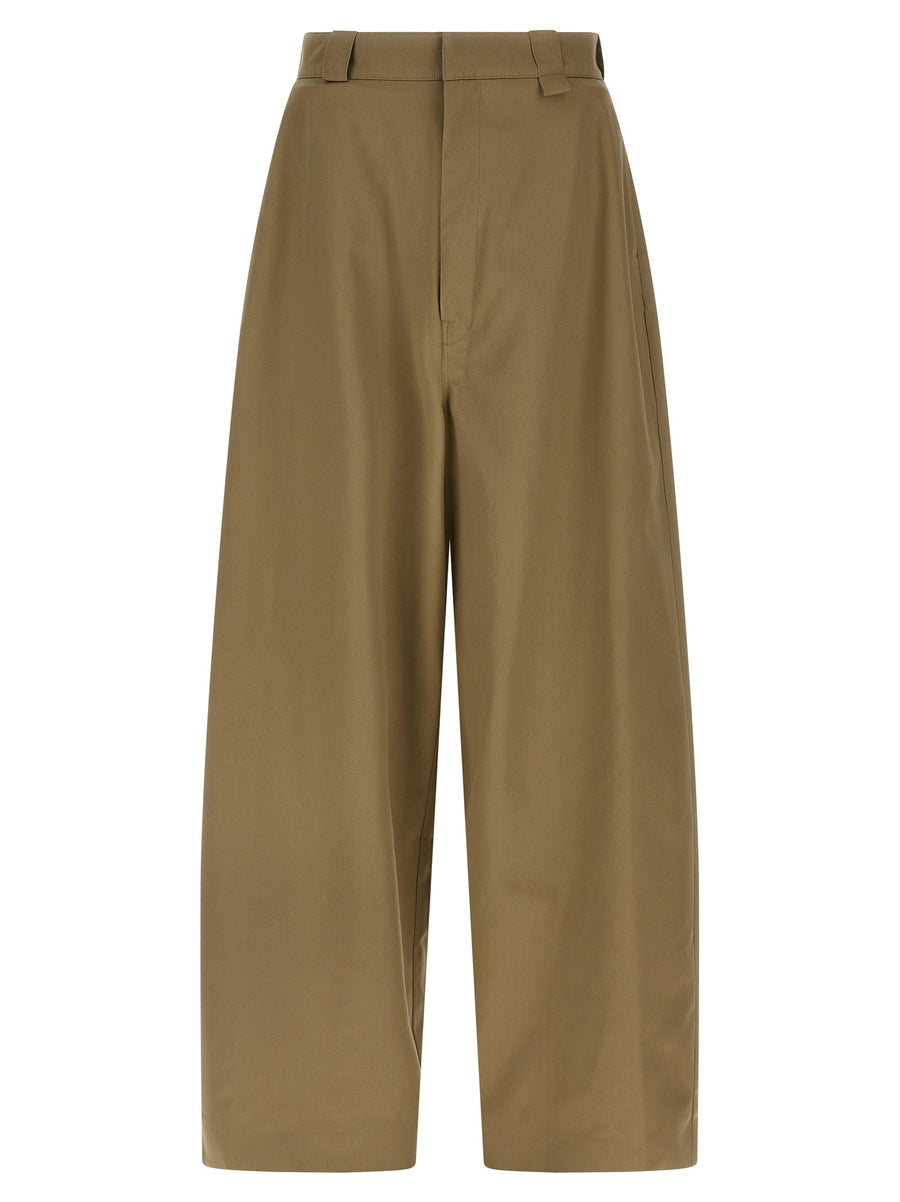 Willy Chavarria Cholo Pants Beige Cotton Blend Wide Leg Chinos For Men Premium Style