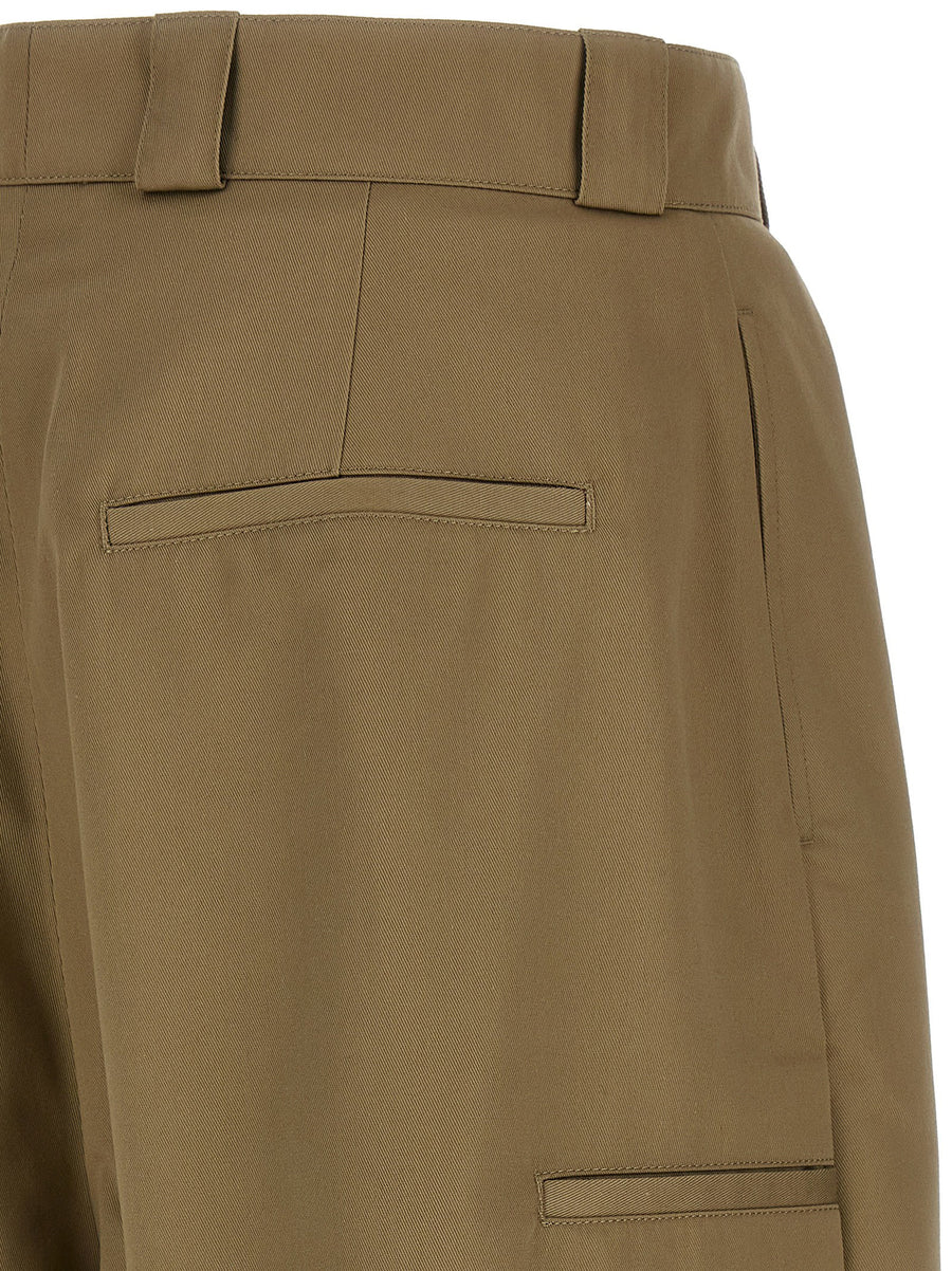 Willy Chavarria Cholo Pants Beige Cotton Blend Wide Leg Chinos For Men Premium Style