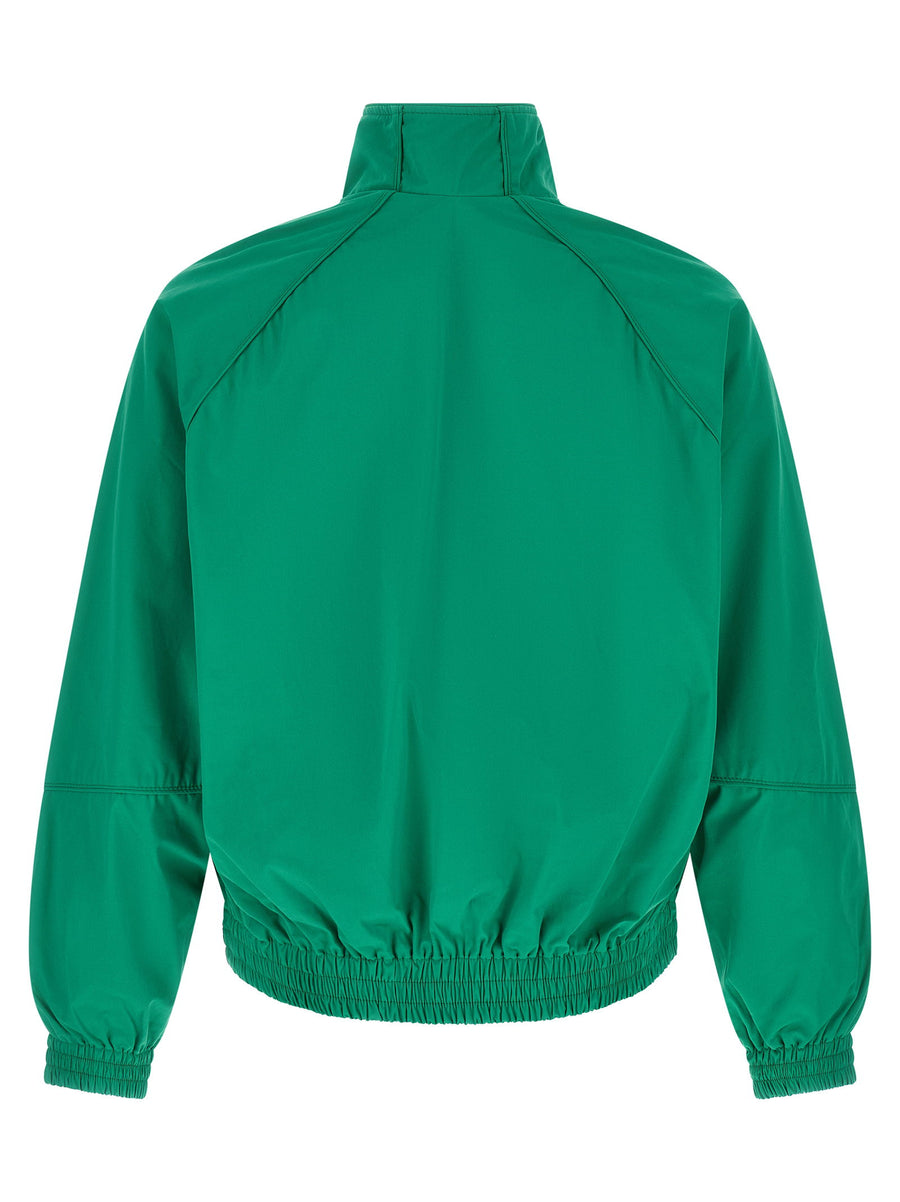 Willy Chavarria Ruff Rider Track Jacket For Men Green 100 Percent Cotton Versatile Zip Front