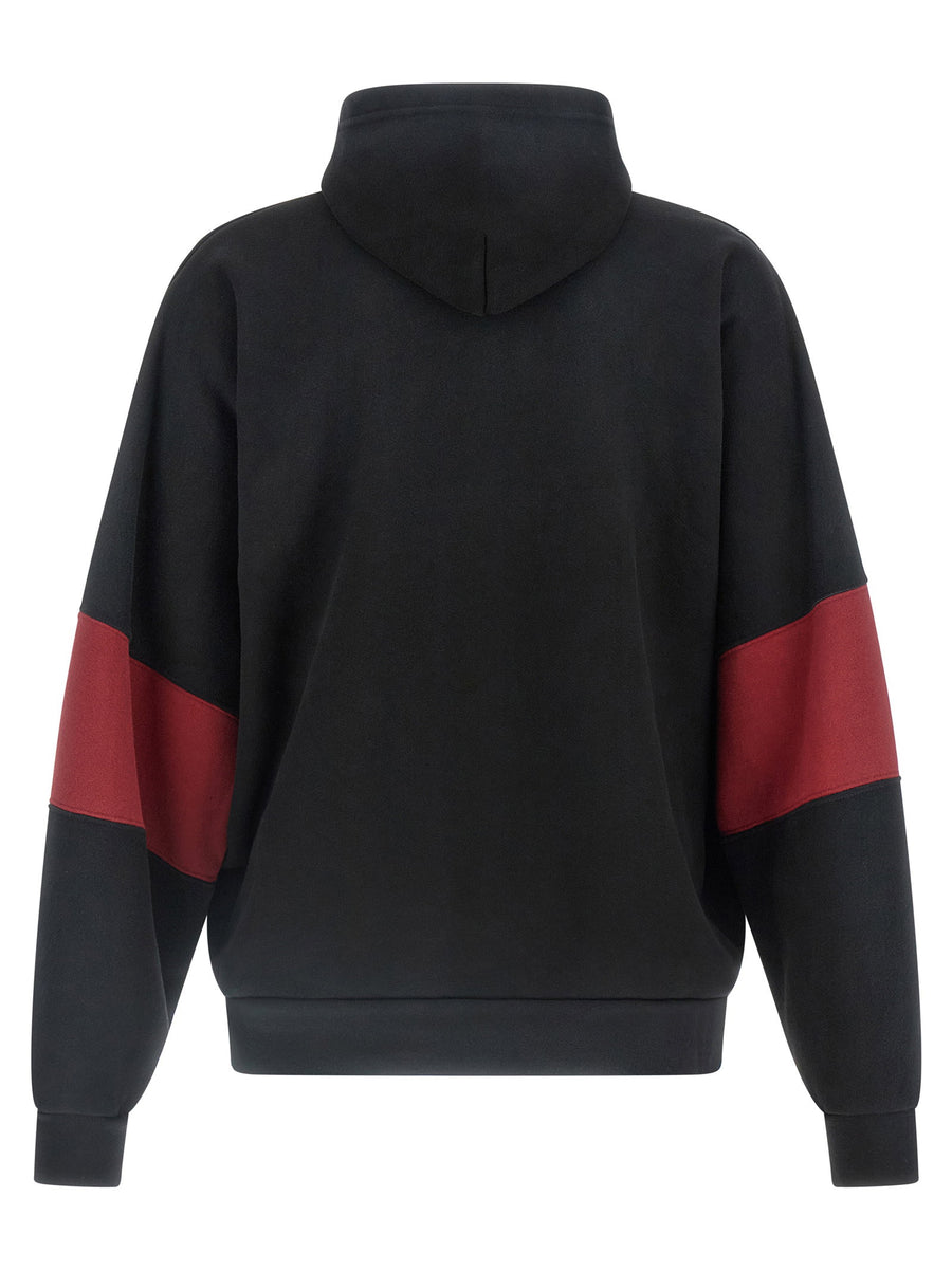 Willy Chavarria Casa De Chavarria Hoodie For Men Fleece Cotton Topwear With Bold Front Print And Kangaroo Pocket