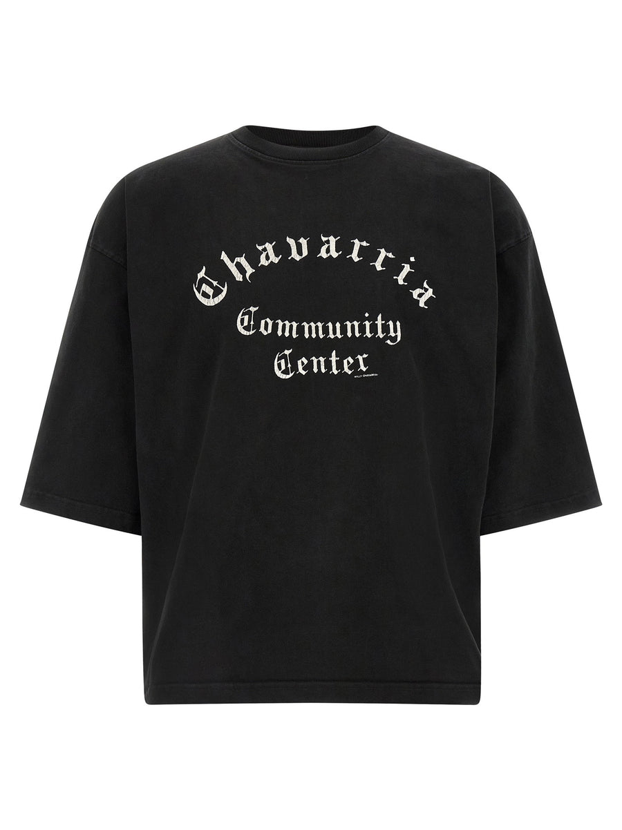 Willy Chavarria T Shirt For Men Premium Front Print Buffalo 100 Percent Cotton Crew Neck Dropped Shoulder