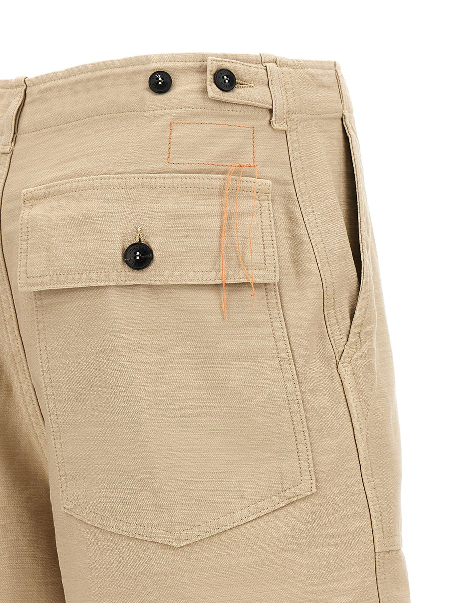 Fortela Jim Bermuda Shorts For Women 100 Percent Cotton Beige Breathable Classic Bermuda Length Versatile Essential