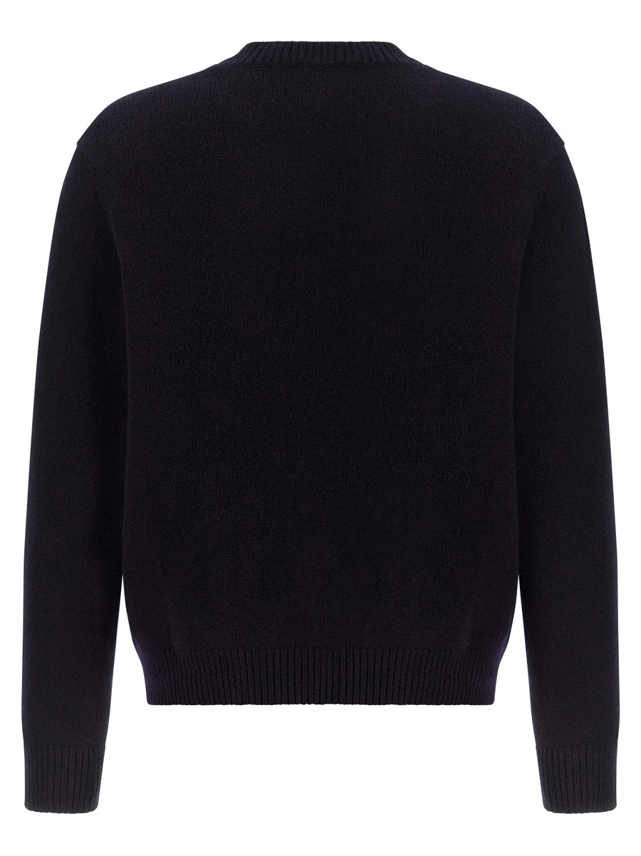 A.P.C. Edmond Wool Crewneck Sweater Deep Navy Regular Fit