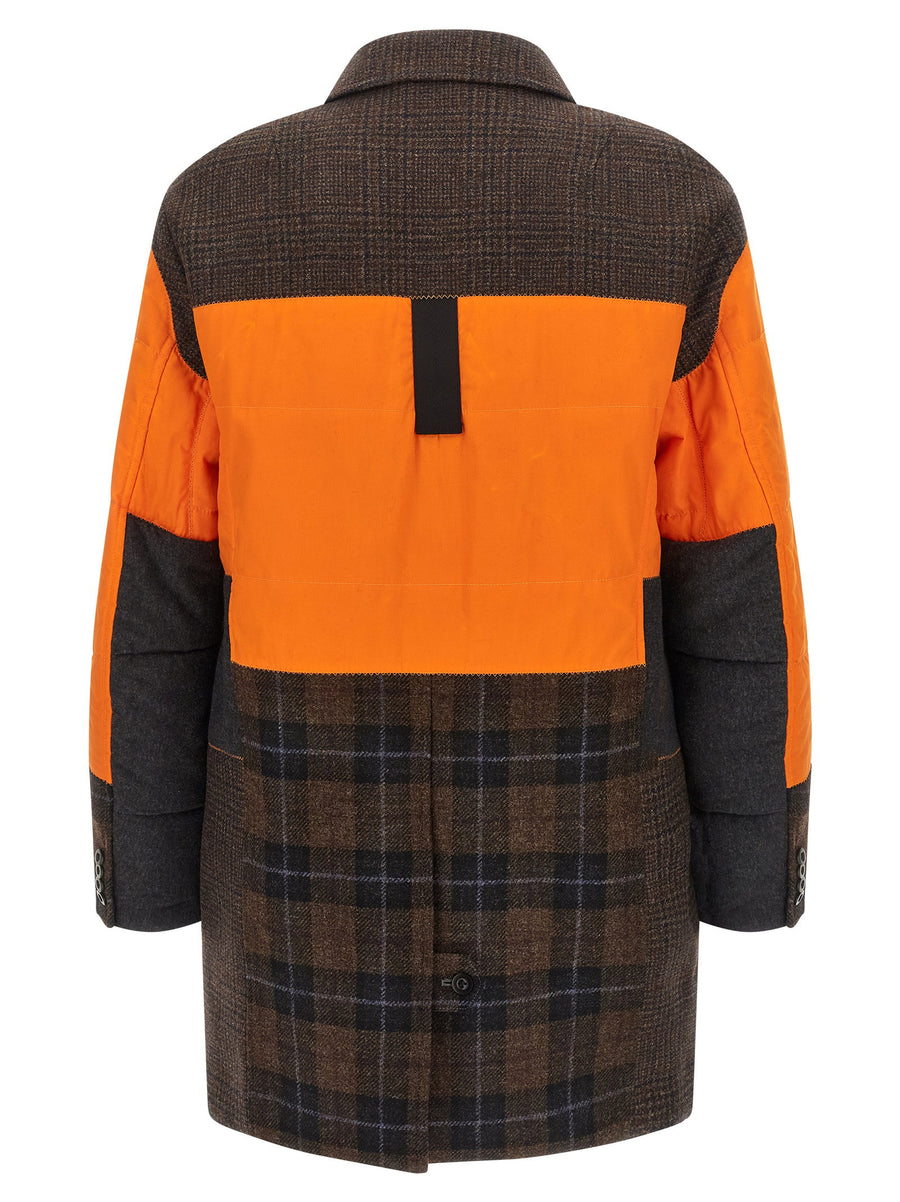 Patchwork Coat Filson X Junya Watanabe Multicolor Multimaterial Outerwear for Men