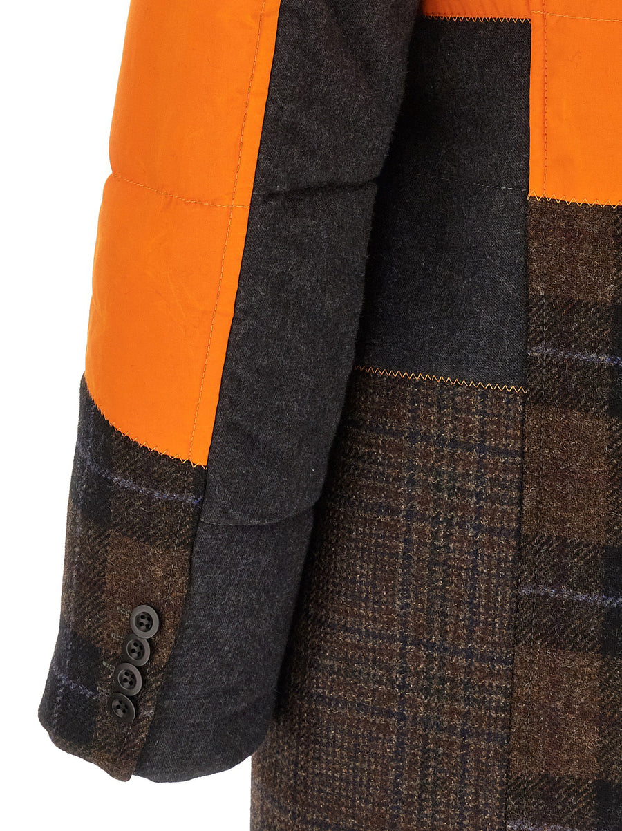 Patchwork Coat Filson X Junya Watanabe Multicolor Multimaterial Outerwear for Men