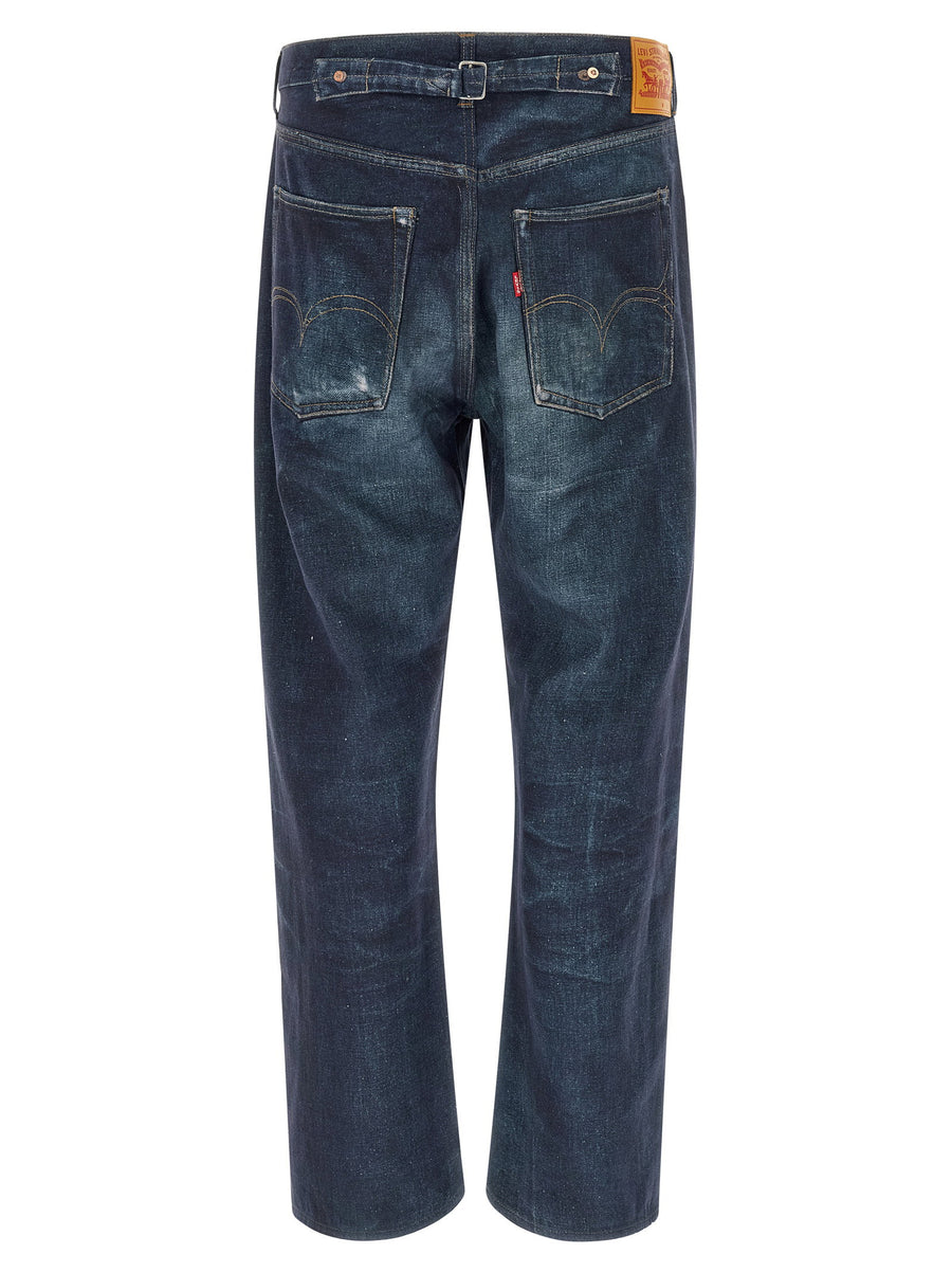 Junya Watanabe X Levis Jeans Premium Linen-Cotton Blend With High Waist And Wide Leg For Men