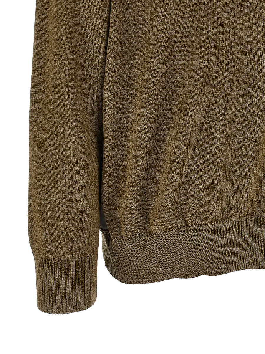 Etro Paisley Silk Insert Cardigan For Women Luxury Foliage Front Detail In Green