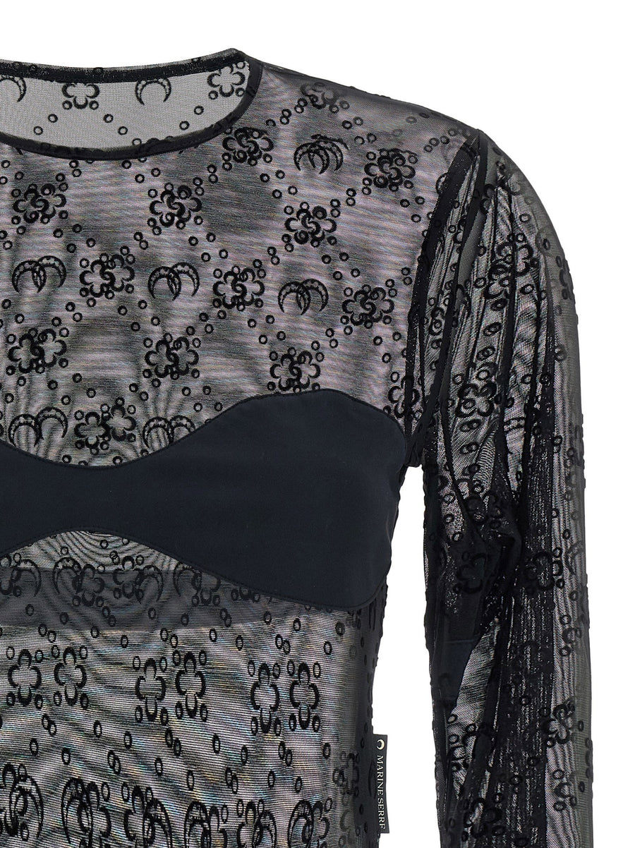 Marine Serre Moonogram Bodysuit