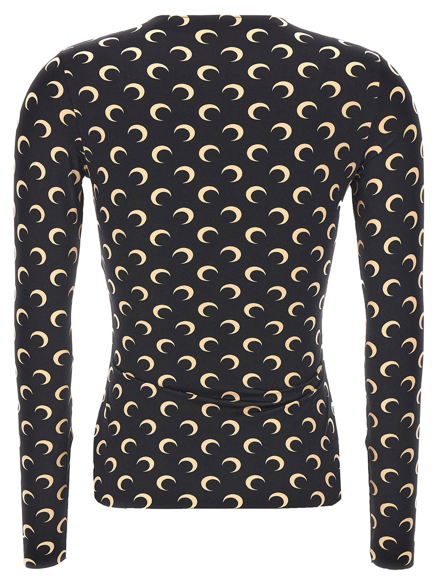 Marine Serre Moon Printed Jersey T-shirt