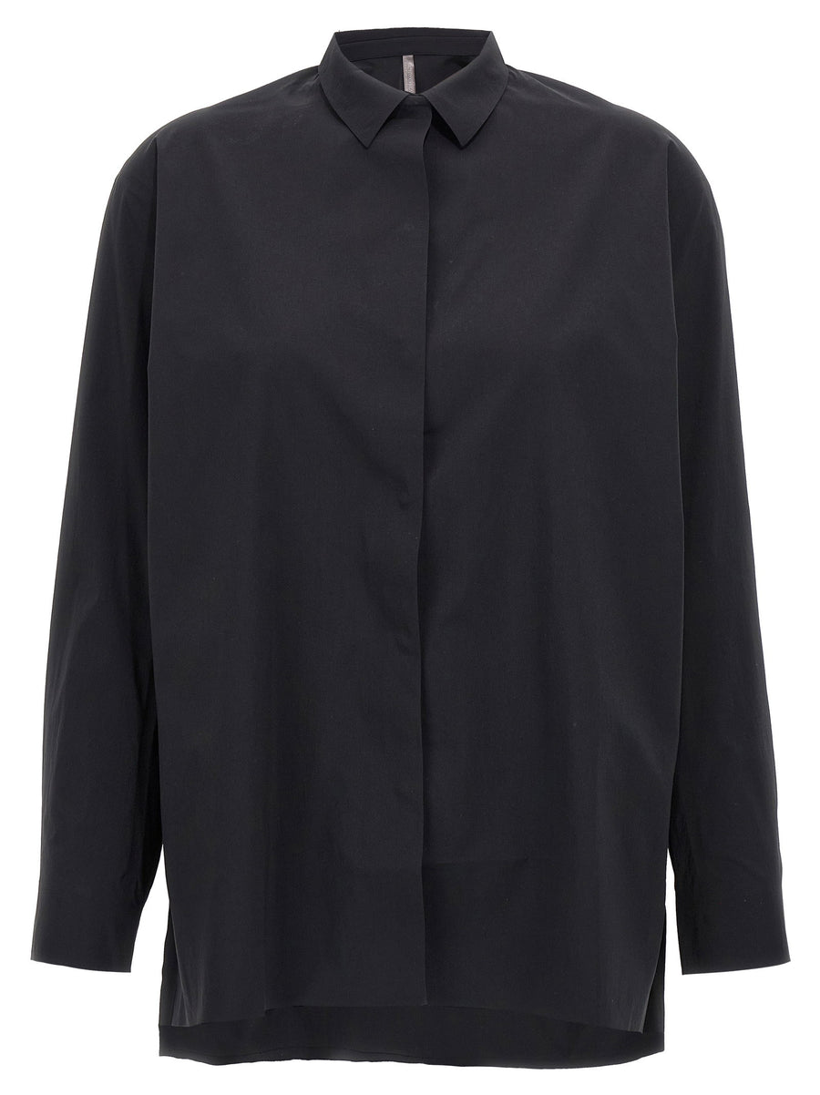 Veilance Diene Shirt Women Stretch Nylon Top With Movement Friendly Fit And Ultrasonic Seams
