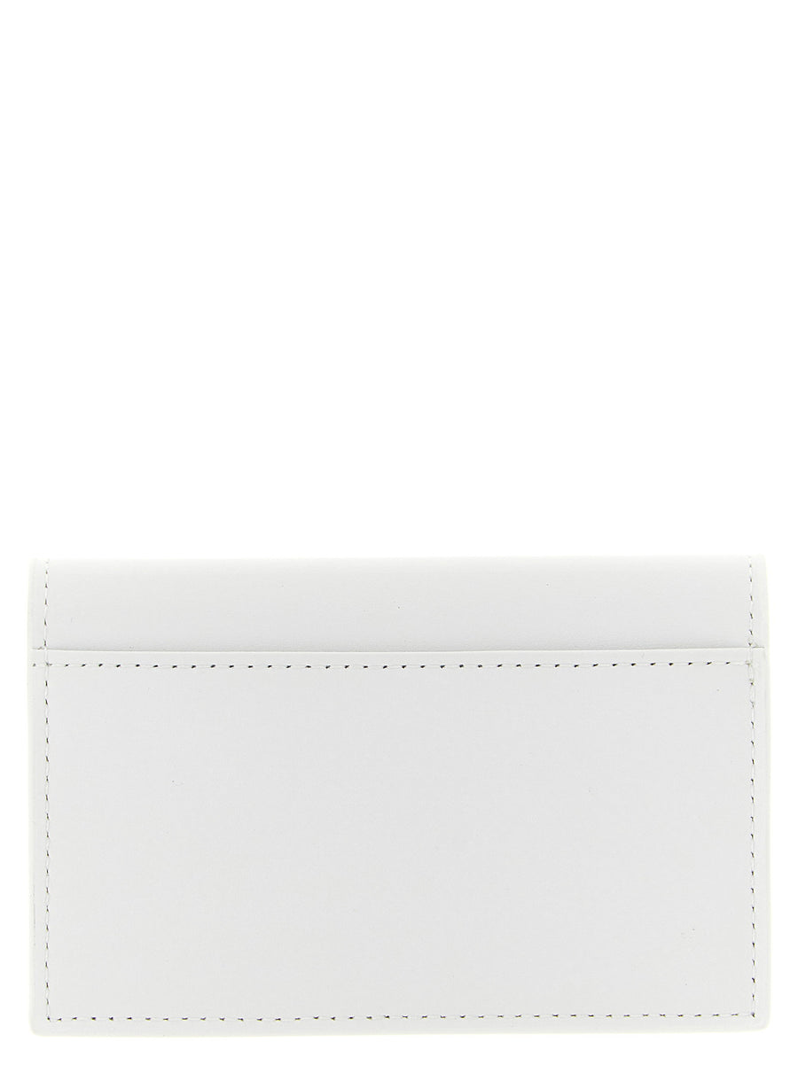 Diesel Holi-d Card Holder For Women Compact Chic White PU Leather Slim Card Organizer