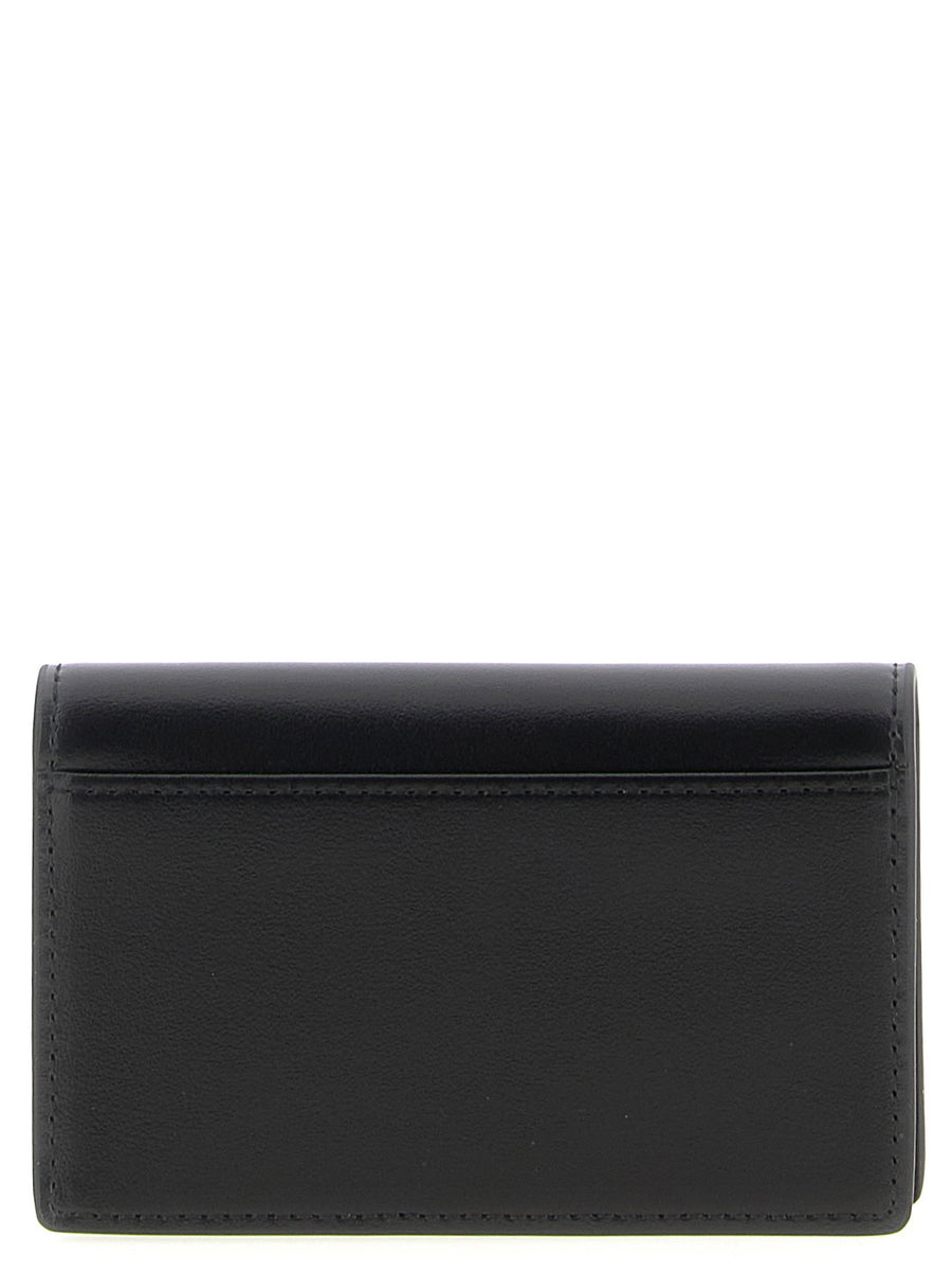Diesel Holi d Card Holder Premium Black Leather Secure Flap Closure Low Profile Slim Minimalist For Men