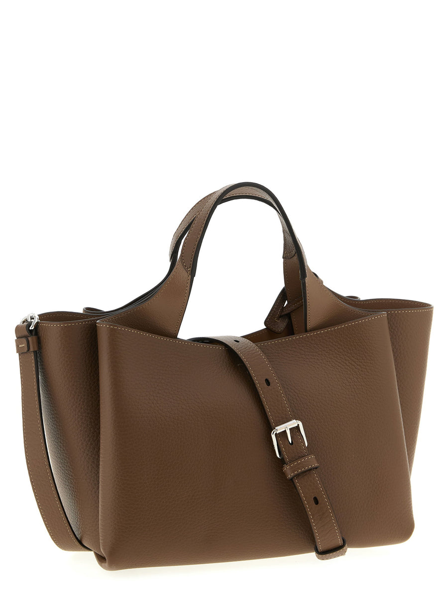 Apa Mini Handbag by Tod's Compact Brown Calfskin With Double Handles And Removable Pendant Timeless Luxury For Women