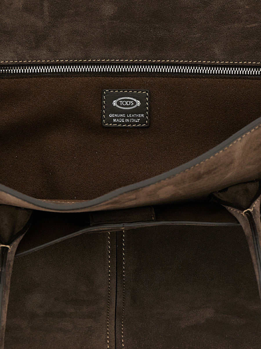 Tod's Medium Suede Shopping Bag