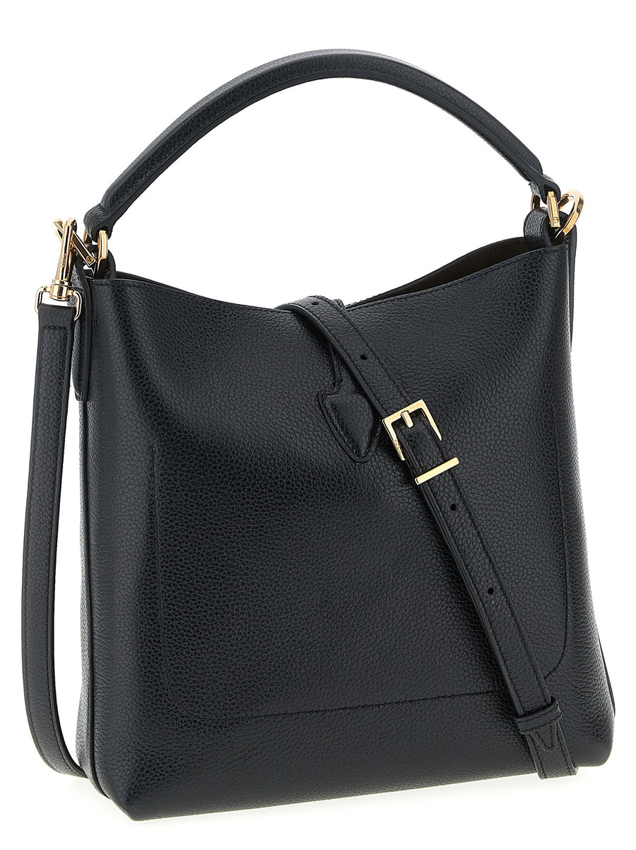 Tod's T Timeless Mini Bucket Bag For Women Quiet Luxury Calfskin Leather Hammered Texture Versatile Everyday