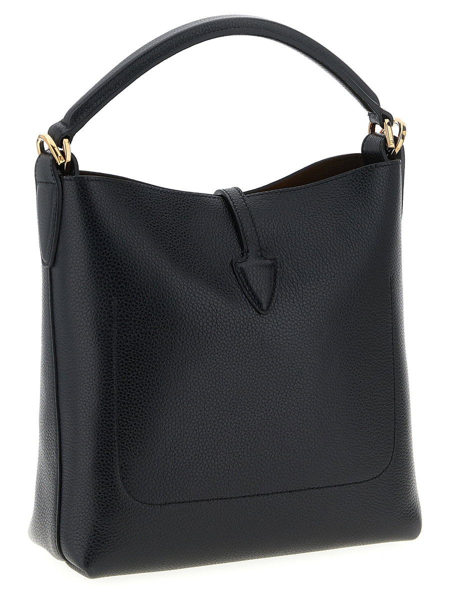 Tod's T Timeless Mini Bucket Bag For Women Quiet Luxury Calfskin Leather Hammered Texture Versatile Everyday