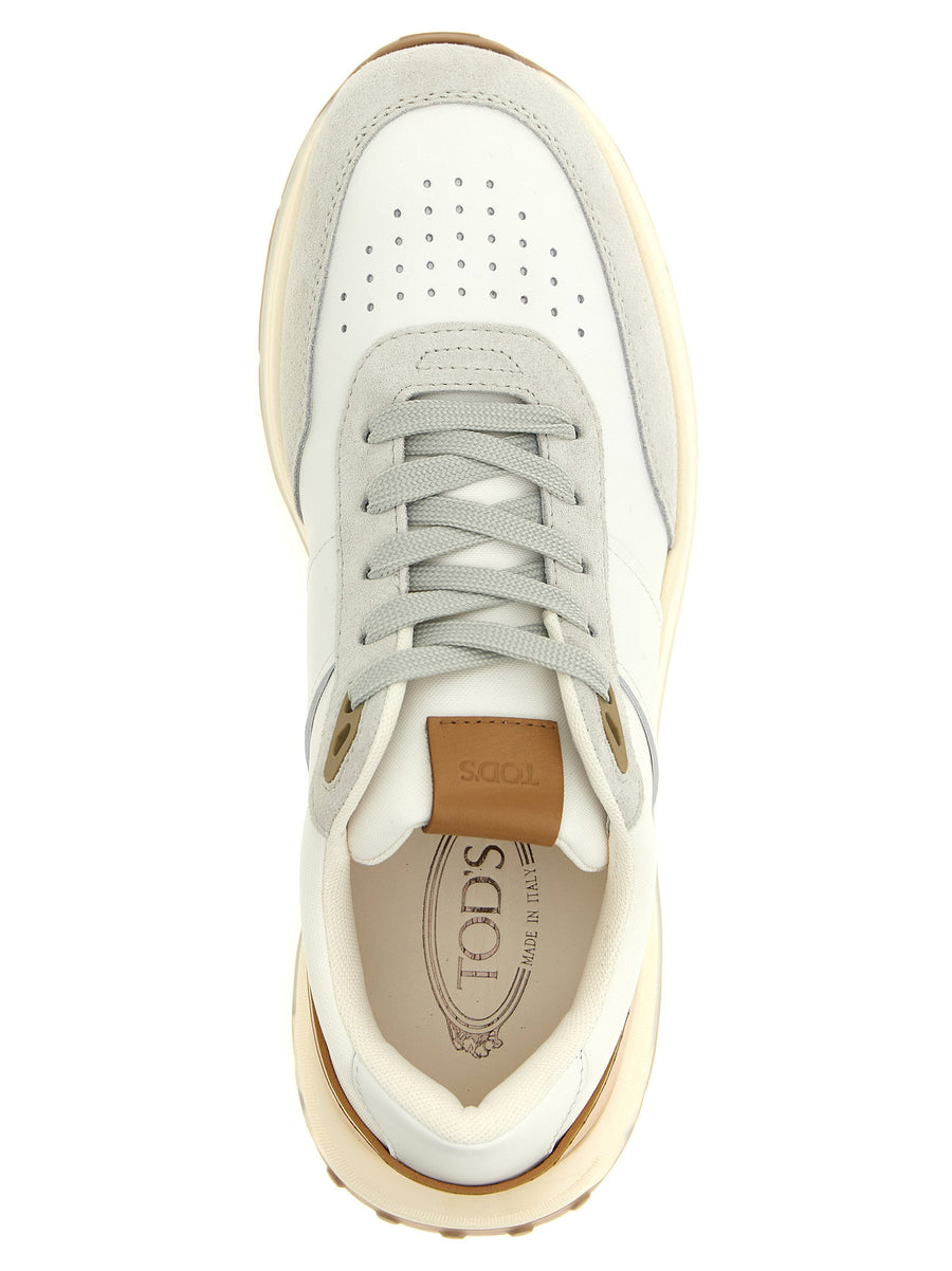 Tod's Running Sneakers White Leather Luxury For Unisex Everyday Comfort And Versatility