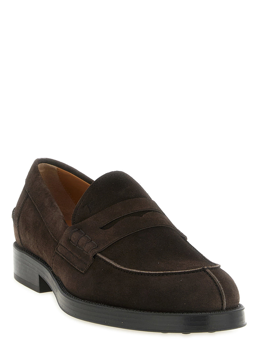 Tod's Men's Suede Loafers Premium Leather Moccasins With Classic Stitching And Timeless Silhouette