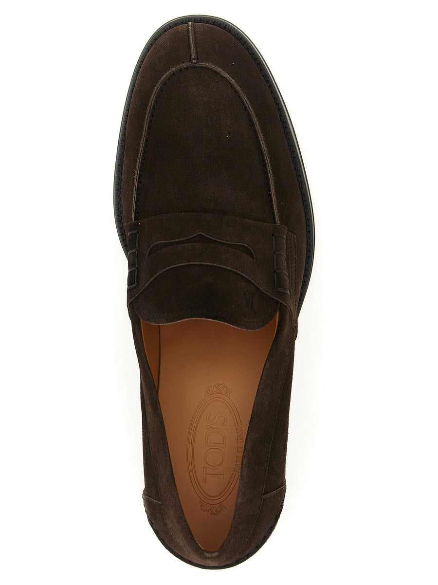Tod's Men's Suede Loafers Premium Leather Moccasins With Classic Stitching And Timeless Silhouette