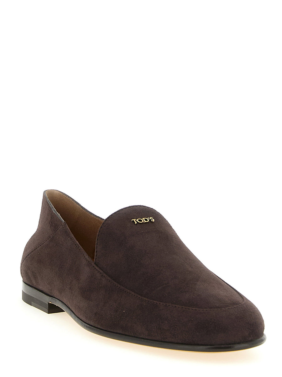 Tod's Sabot Loafers for Women in Brown Goat Leather