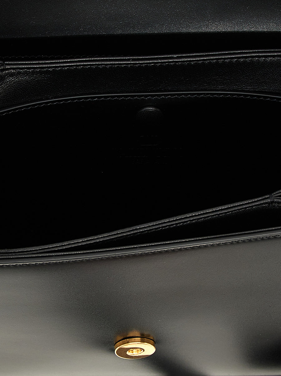 Valentino Garavani 9to5 Shoulder Bag Lux Calfskin Black for City Professionals Everyday Elegance