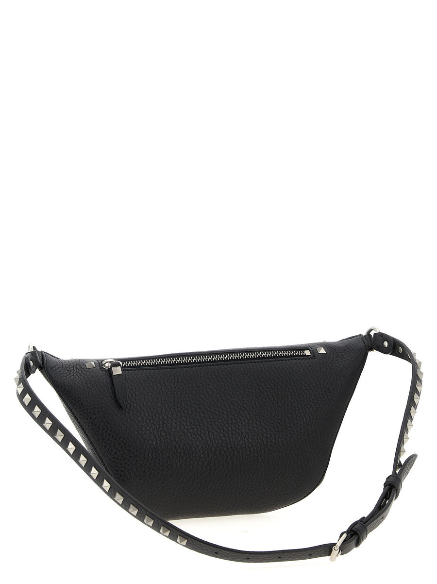Valentino Garavani Rockstud Belt Bag Calfskin Leather One Size For Men Luxurious Edge Premium Signature