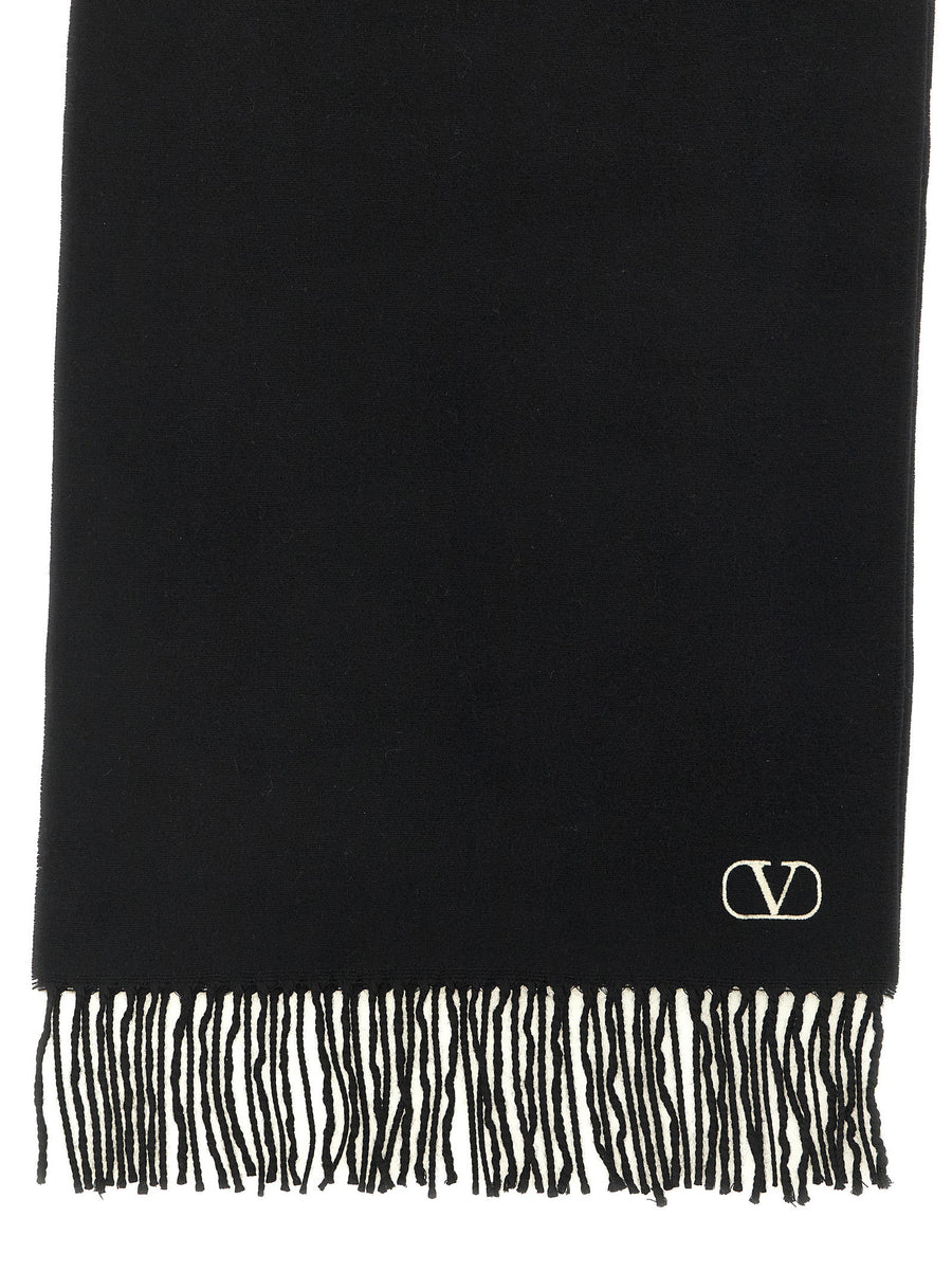 Cashmere Scarf Valentino Garavani With Fringes