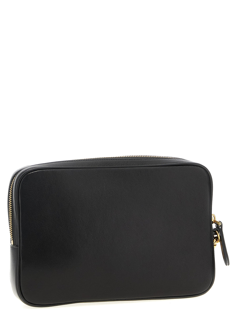Valentino Viva Superstar Pouch Clutch Luxurious Multicolor Lamb Leather Maxi V Logo Women Evening Bag