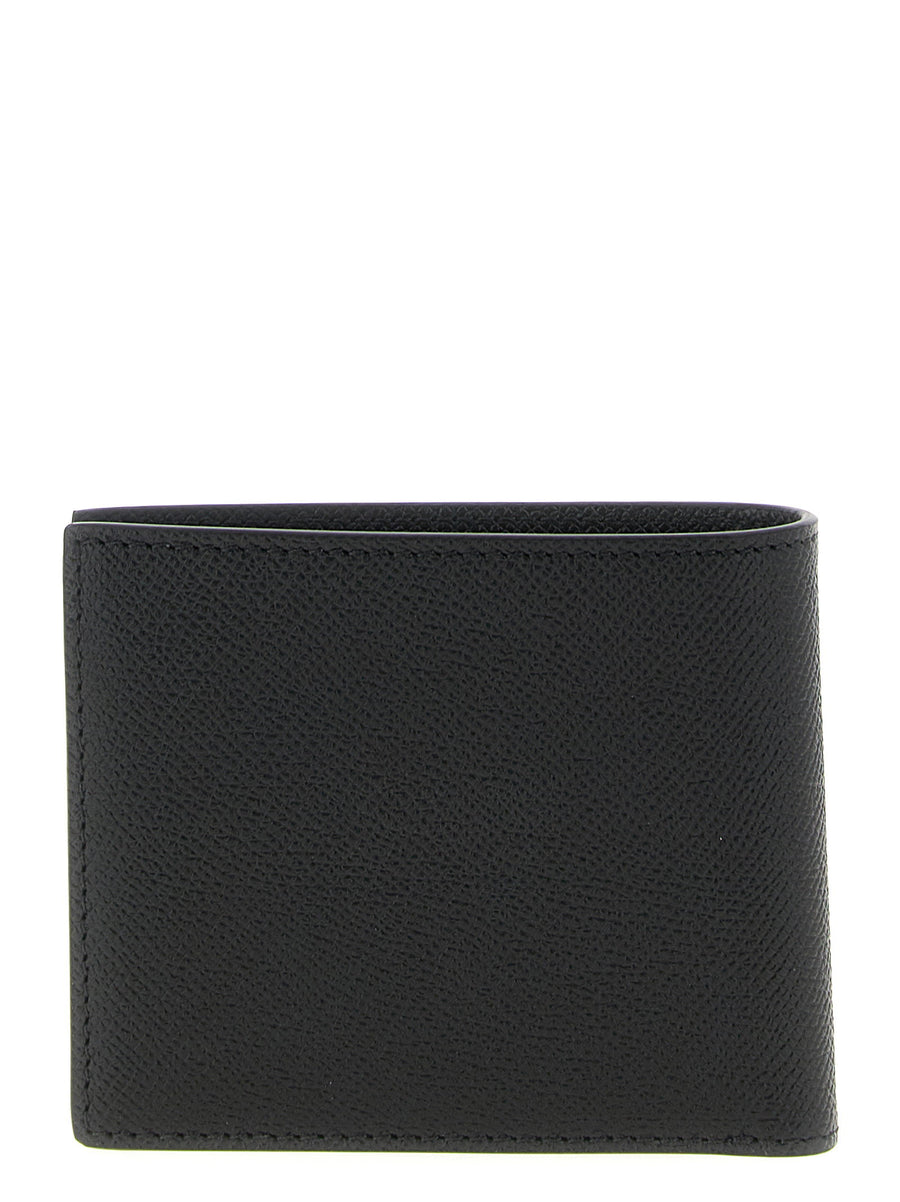Tom Ford Calfskin Bifold Wallet For Men With Gold Front Logo - Premium Black Leather