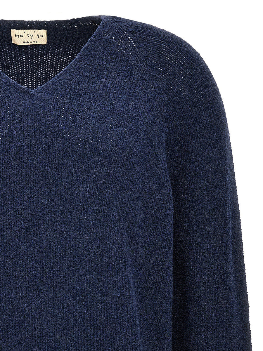 Ma'ry'ya V Neck Sweater For Men Cotton Blend Spring Summer Smart Casual Essential