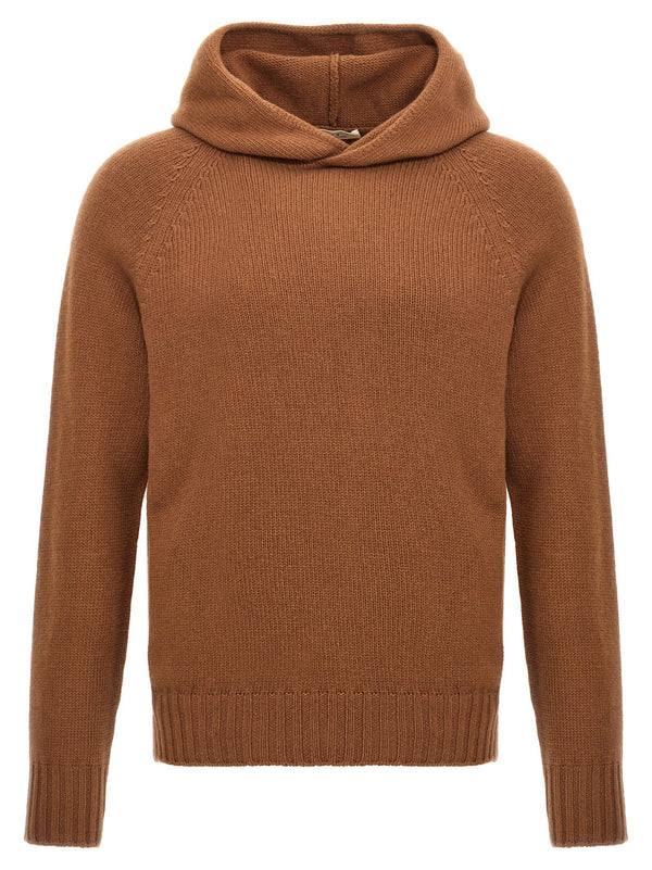 Ma'ry'ya Wool Hooded Sweater