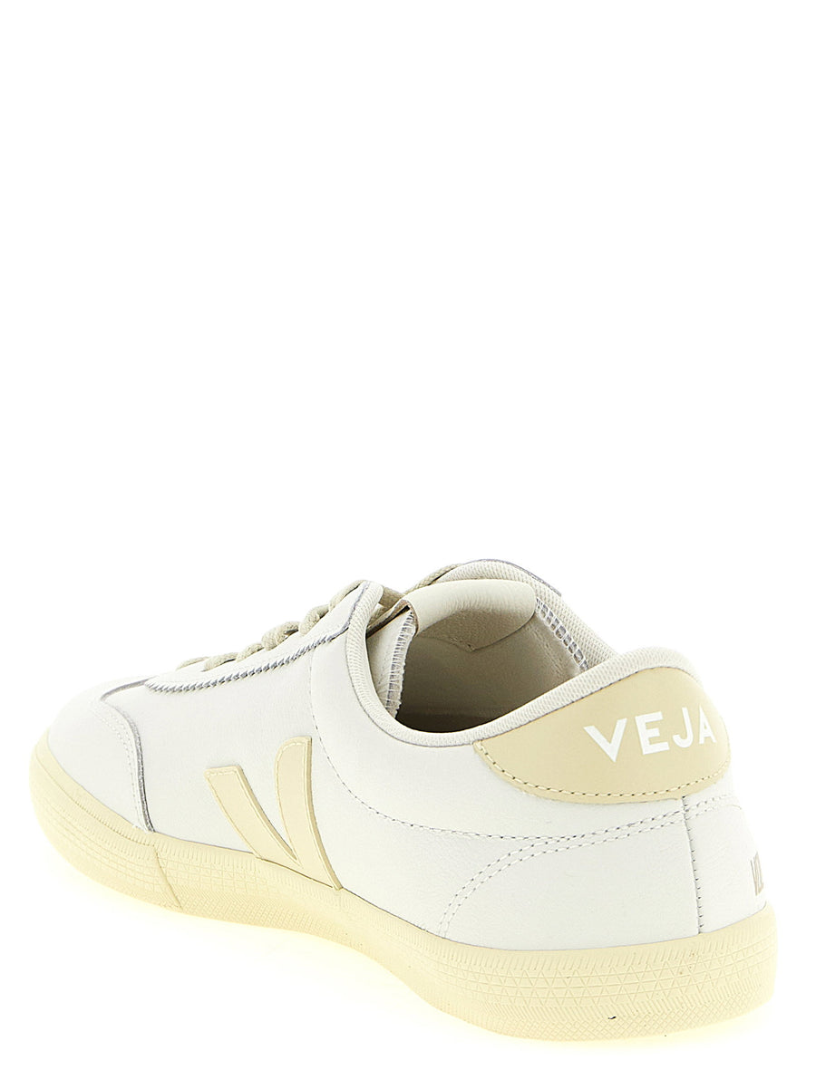 Veja Volley Signature Sneakers for Men, Sustainable White Calfskin Leather, Everyday Luxury