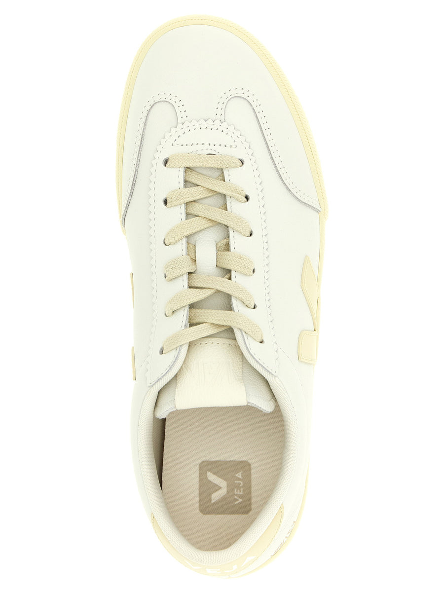 Veja Volley Signature Sneakers for Men, Sustainable White Calfskin Leather, Everyday Luxury