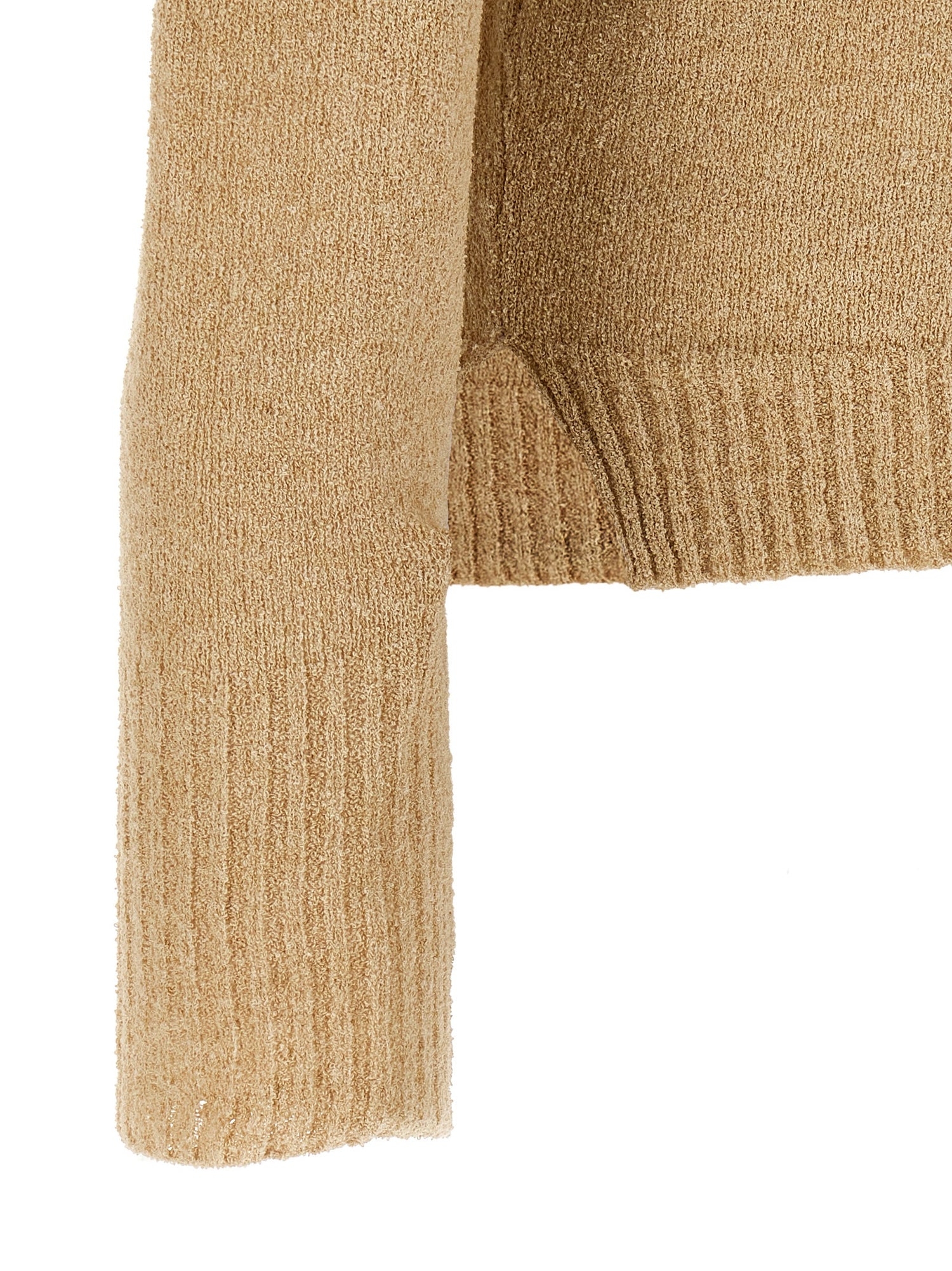 Ma'ry'ya Bouclé Cotton Polo Shirt